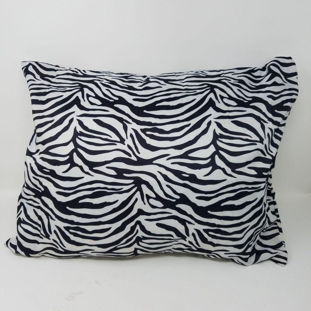 Travel Pillow Cover – Black and White Zebra Case - Picture 6 of 7